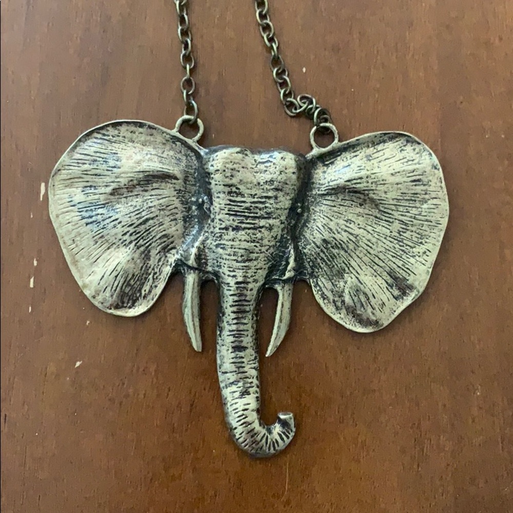 Long Elephant Necklace